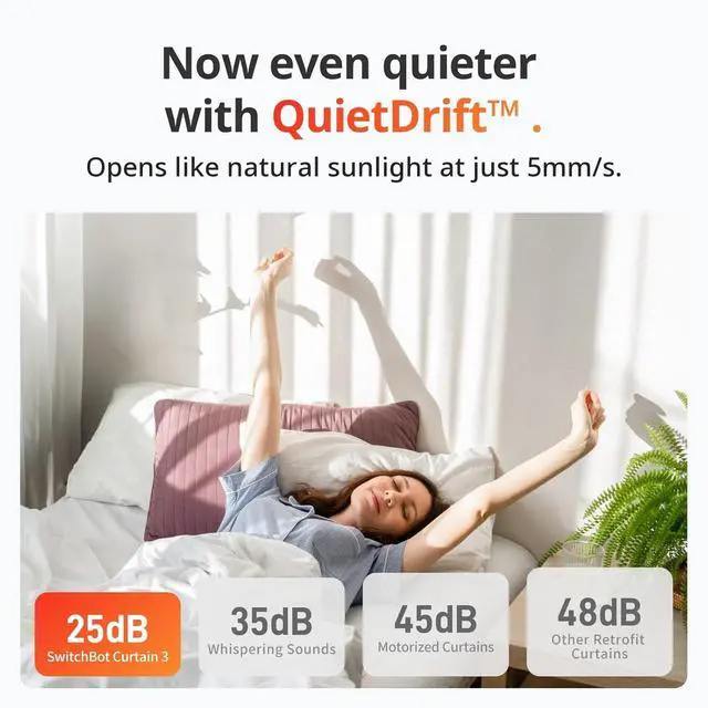 Alt view image 5 of 7 - Automatic Curtain Opener - Bluetooth Remote Control Smart Curtain with App/Timer, Upgraded High-Performance Motor, Add  Hub to Work with Alexa, Google Home, HomeKit