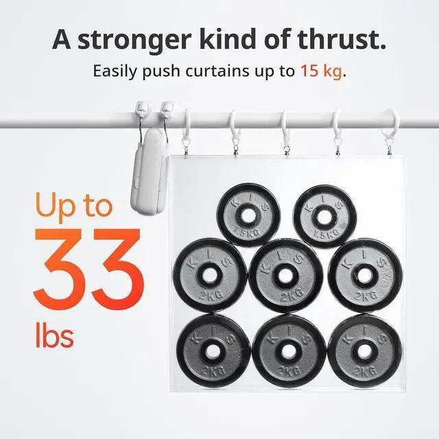 Alt view image 7 of 7 - Automatic Curtain Opener - Bluetooth Remote Control Smart Curtain with App/Timer, Upgraded High-Performance Motor, Add  Hub to Work with Alexa, Google Home, HomeKit