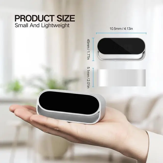 Alt view image 6 of 7 - 4K Clock Camera Mini Wi Cam with Night Vision Wireless Smart Clock Security Pet Monitor Support App Remote & Motion Detection -No Audio