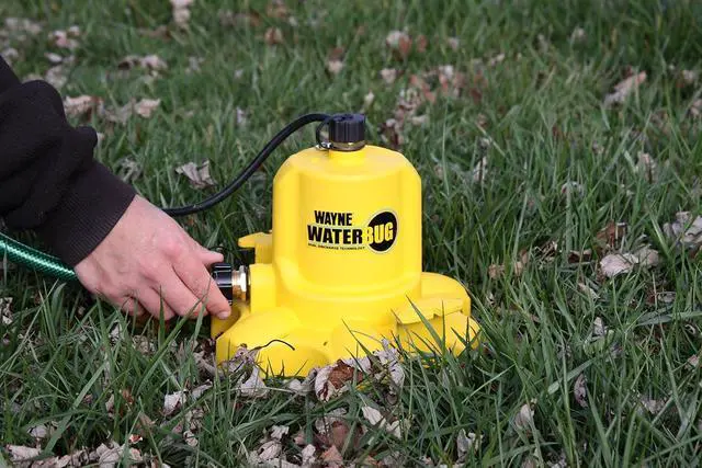 Alt view image 3 of 7 - - WaterBUG 1/6 1350 GPH Submersible Pump with Multi-Flo Technology - Water Removal and Transfer Pump, Yellow