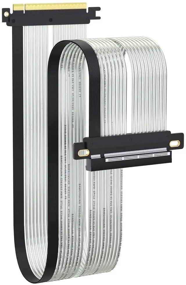 Main image of 600mm PCIe 5.0 X16 Riser Cable Straight Angle for GPU Server, Support Cading to Extend Length, Industrial-Grade Performance