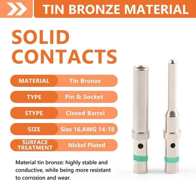 Alt view image 5 of 7 - Deutsch Connectors Kit 635PCS - 2/3/4/6/8/12 Pin DT Connectors with Removal Tool, Size 16 Solid Terminal Contacts - 14-18 AWG for Automotive Application