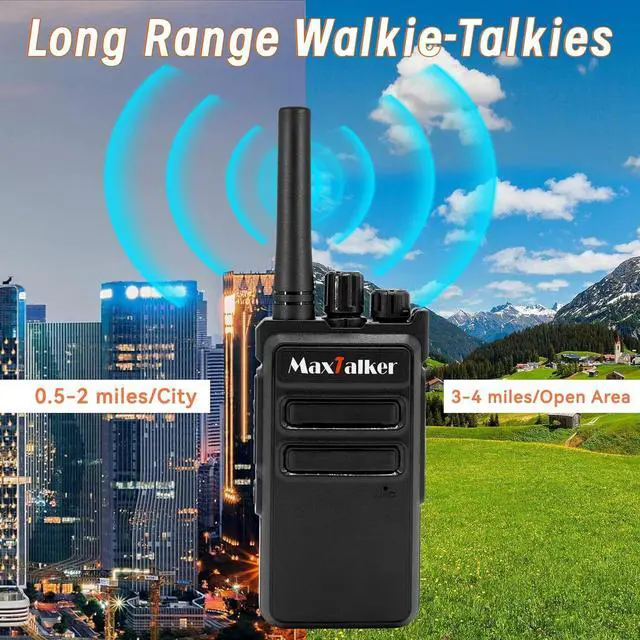 Alt view image 6 of 7 - MT-5X Walkie Talkies Long Range for Adults, FRS Radios Walkie Talkie with Conduit Earpiece, Walkie Talkies Rechargeable Type-C Charging Battery, Two Way Radio for Hiking, School10 Pack