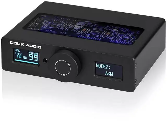 Main image of Q11 Digital to Analog Audio Converter, Hi USB DAC Adapter ESS9038 + AK4493 with Coacial/Optical/PC-USB Inputs & RCA/AUX Outputs DSD256