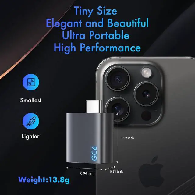 Alt view image 6 of 7 - Mini Wireless Carplay Adapter for - Convert Wired to Wireless CarPlay Dongle, 2025 Upgraded Plug and Play uetooth Car Play Adapters USB C for Cars from 2018 and for iPhone 6+