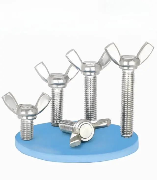 Alt view image 2 of 4 - 304 Stainless Steel Wing Butterfly Screws Bolts,Wing Bolt,Machine Fastener,Thumb Hand Screws for Electronic Equipment (1/4" - 20 x 1,30)