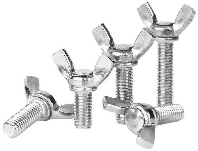 Alt view image 3 of 4 - 304 Stainless Steel Wing Butterfly Screws Bolts,Wing Bolt,Machine Fastener,Thumb Hand Screws for Electronic Equipment (1/4" - 20 x 1,30)