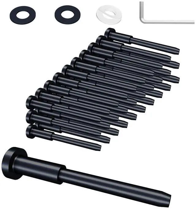 Main image of 30 Pack ack Invisie Cae Railing kit, 1/8" Stainless Steel Invisie Receiver and Swage Stud End for Cae Railing Hardware, Deck Stair Threaded End Fitting for 2x2 Wood Metal Post