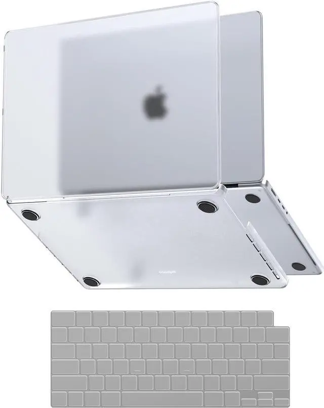 Main image of for MacBook Pro 16 inch Case M4 2025 2024-2021 M3 M2 M1 Pro/Max [Same as Bare MacBook] Protective Hard Shell + Laptop Keyboard Cover - Matte Clear