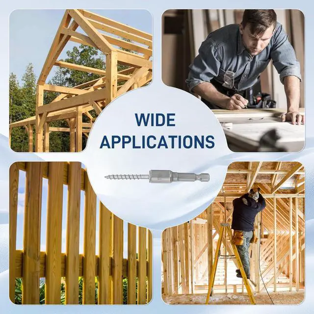 Alt view image 7 of 7 - Upgrade #9 x 1-1/2" Joist Hanger Screws-500 Qty,9112R500 Joist Hanger Connector Screws,1/4" H Sot Wood Screw,0.370"-Dia Deck Screw, Replace 10D Nails,Prem-Galvanized 1500 rs Salt Spray Test