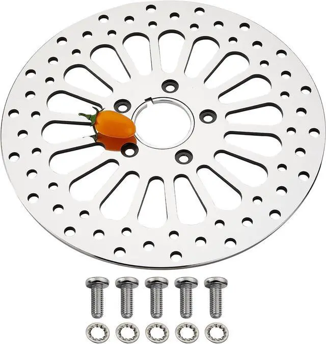 Main image of 11.5''Front Brake Rotor for Harley Davidson Touring Sportster Dyna and Early Super Glide Softail Great Performance Superior Heat Dissipation Brake part, Mirror-Polished Stainless Steel Rotors