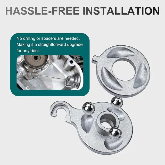 Alt view image 6 of 7 - Power Clutch Easy Pull Ramp Reduced Effort Clutch Kit for Harley 1987-up Big Twin Softail Touring Dyna & M8 Models with Mechanical Clutch