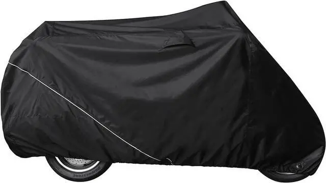 Alt view image 2 of 7 - Nelson Rigg USA Defender Extreme Motorcycle Cover; Waterproof; Outdoor All Weather; Fade Resistant; Ventilated; Reflective; Lock Grommets; Storage Bag (X-Large)