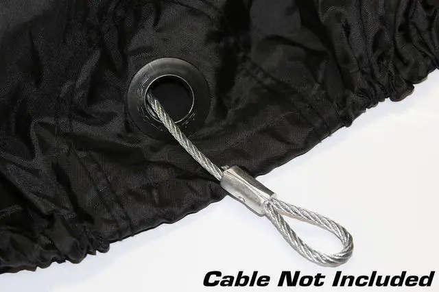 Alt view image 7 of 7 - Nelson Rigg USA Defender Extreme Motorcycle Cover; Waterproof; Outdoor All Weather; Fade Resistant; Ventilated; Reflective; Lock Grommets; Storage Bag (X-Large)