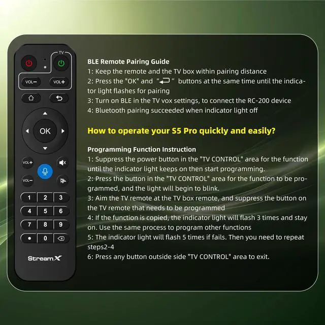 Alt view image 3 of 7 - Besttop S5Pro 2025 SuperBox for Smart TV, Wireless Voice Remote Included, 1000M Ethernet Port Fast Speed S5pro Super Box with Voice Remote, 4GB RAM+32GB Storage Easy Setup Guide by Seller