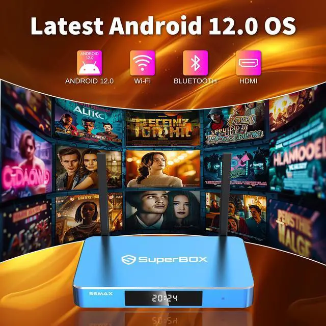 Alt view image 5 of 7 - Besttop SuperBox S6 MAX 2025 Fully Loaded, 4G+64G S6max with Voice Remote, Time Shift Feature & Easily Set Up Parental Controls, Dual Band WIFI, Wifi 6, Bluetooth 5.2, Perfect for Family Movie