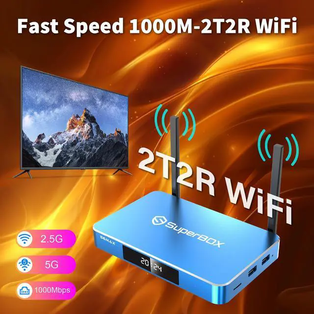 Alt view image 4 of 7 - Besttop SuperBox S6 MAX 2025 Fully Loaded, 4G+64G S6max with Voice Remote, Time Shift Feature & Easily Set Up Parental Controls, Dual Band WIFI, Wifi 6, Bluetooth 5.2, Perfect for Family Movie