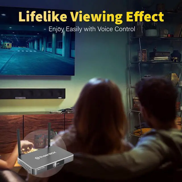 Alt view image 6 of 7 - Besttop Latest SuperBox S6 Ultra Fully Loaded, 2025 Version, 4G+128G Powerful Smart TV Box,Time Shift, Parental Control Time, Powerful Super Box with Voice Remote Control for Family Entertainment