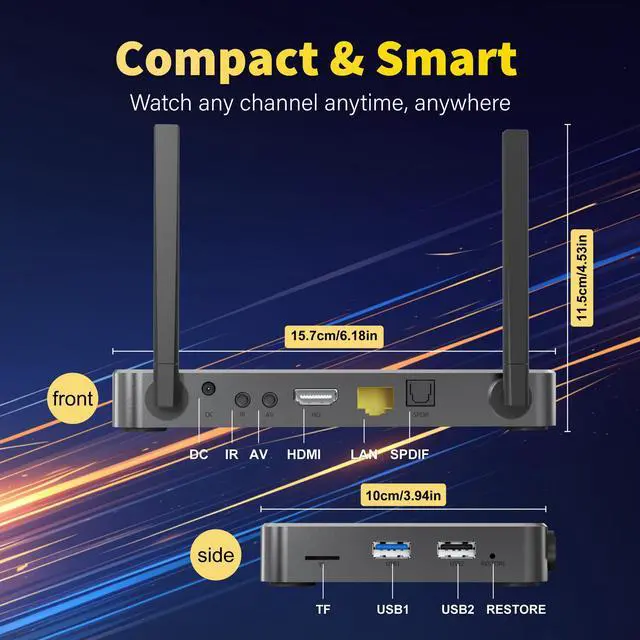 Alt view image 3 of 7 - Besttop Latest SuperBox S6 Ultra Fully Loaded, 2025 Version, 4G+128G Powerful Smart TV Box,Time Shift, Parental Control Time, Powerful Super Box with Voice Remote Control for Family Entertainment