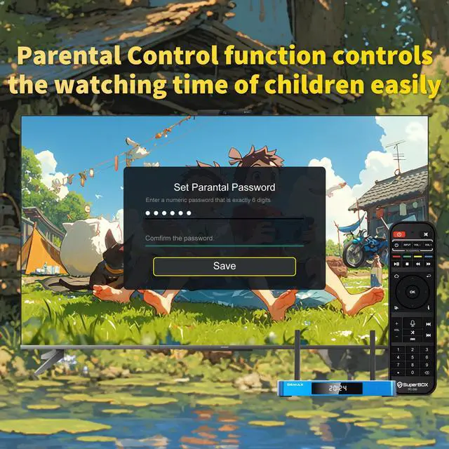 Alt view image 7 of 7 - Besttop Latest SuperBox S6 Ultra Fully Loaded, 2025 Version, 4G+128G Powerful Smart TV Box,Time Shift, Parental Control Time, Powerful Super Box with Voice Remote Control for Family Entertainment