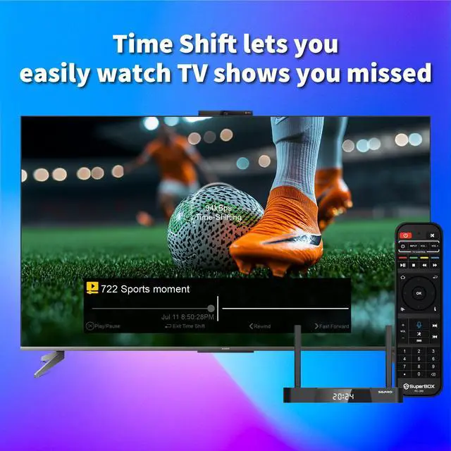 Alt view image 7 of 7 - Besttop 2025 Latest SuperBox S6 Pro Fully Loaded, 4G+32G Powerful Smart TV Box,Time Shift, Parental Control Time, Powerful Super Box with Voice Remote Control for Family Entertainment
