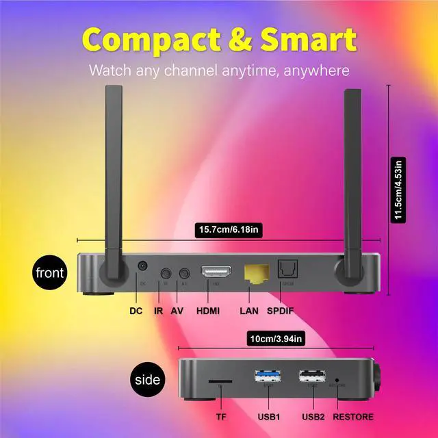 Alt view image 3 of 7 - Besttop Latest SuperBox S6 Ultra Fully Loaded,2025 Newest Version,4G+128G Powerful Smart TV Box,Time Shift, Parental Control Time,Super Powerful Media Box with Voice Remote Control,Ideal for Home