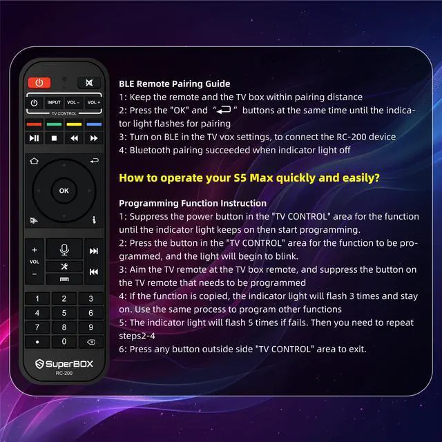 Alt view image 7 of 7 - Besttop Superbox S5 Max 2025 Fully Loaded, 4GB RAM+64GB ROM, Super Box S5 Max Smart TV Box with Voice Remote, 2T2R Dual Band WiFi, Easy Setup Guide & Phone Support by Authorised Seller