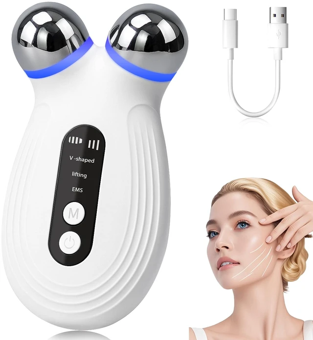 Main image of YEVYO Anti Aging and Wrinkles Microcurrent Facial Device, Boost Skin Care Products Absorption - White