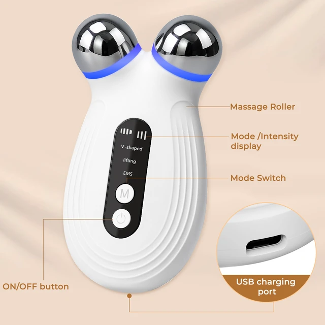 Alt view image 3 of 6 - YEVYO Anti Aging and Wrinkles Microcurrent Facial Device, Boost Skin Care Products Absorption - White