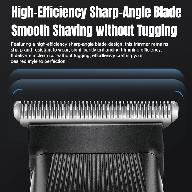 Alt view image 5 of 7 - Professional 3-in-1 Beard Trimmer & Grooming Kit - Precision Hair Clippers for Face/Nose/Ear, Rechargeable with 3 Guards, Valentines Gift Ready