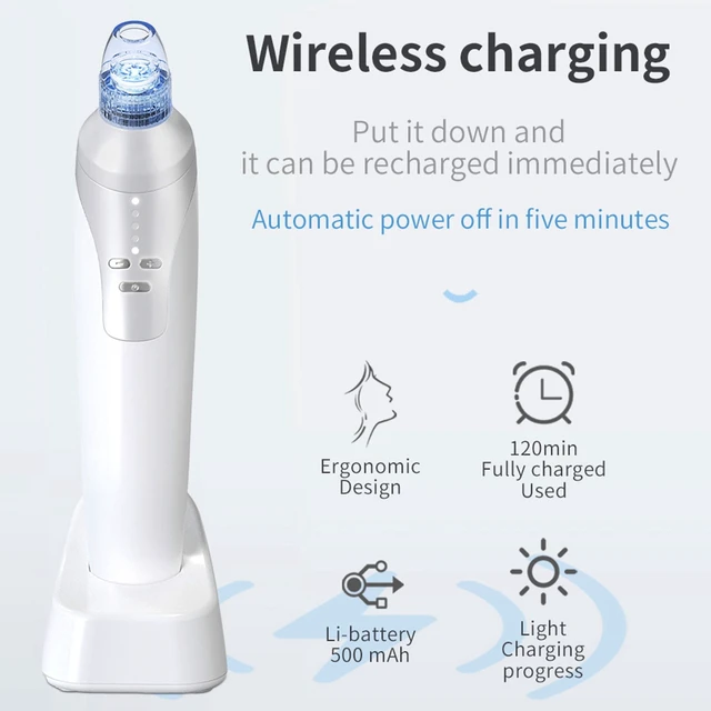 Alt view image 4 of 7 - Facial Pore Blackhead Remover - Face Cleaner and Blackhead Extractor with 4 Suction Heads