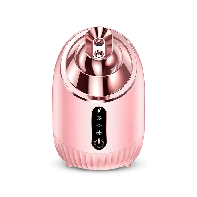Alt view image 7 of 7 - YEVYO Nano Ionic Facial Steamer for Facial Deep Cleaning - Hot & Cool Mist Modes, 240ML Water Tank, Large Steam Outpu - Home SPA Machine for Women & Men - Rose Gold