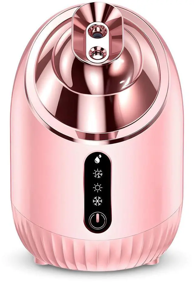 Main image of YEVYO Nano Ionic Facial Steamer for Facial Deep Cleaning - Hot & Cool Mist Modes, 240ML Water Tank, Large Steam Outpu - Home SPA Machine for Women & Men - Rose Gold