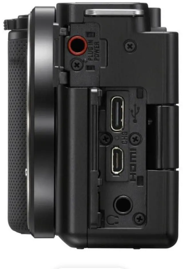 Alt view image 4 of 7 - Sony ZV-E10 Mirrorless Vlogging Camera with 16-50mm Lens + 64GB Memory Card  Black (Imported Model, New)