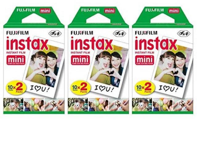 Alt view image 3 of 5 - Fujifilm Instax Mini Instant Film (3 Twin packs, 60 Total pictures) for Instax Cameras