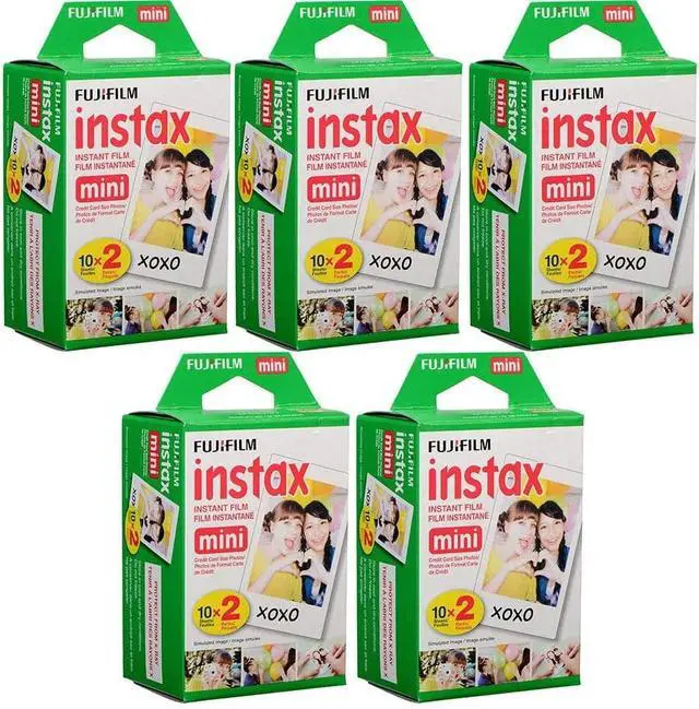 Alt view image 5 of 11 - Fujifilm Instax Mini Instant Film, 10 Sheets of 5 Pack x 2 (100 Sheets) - Import