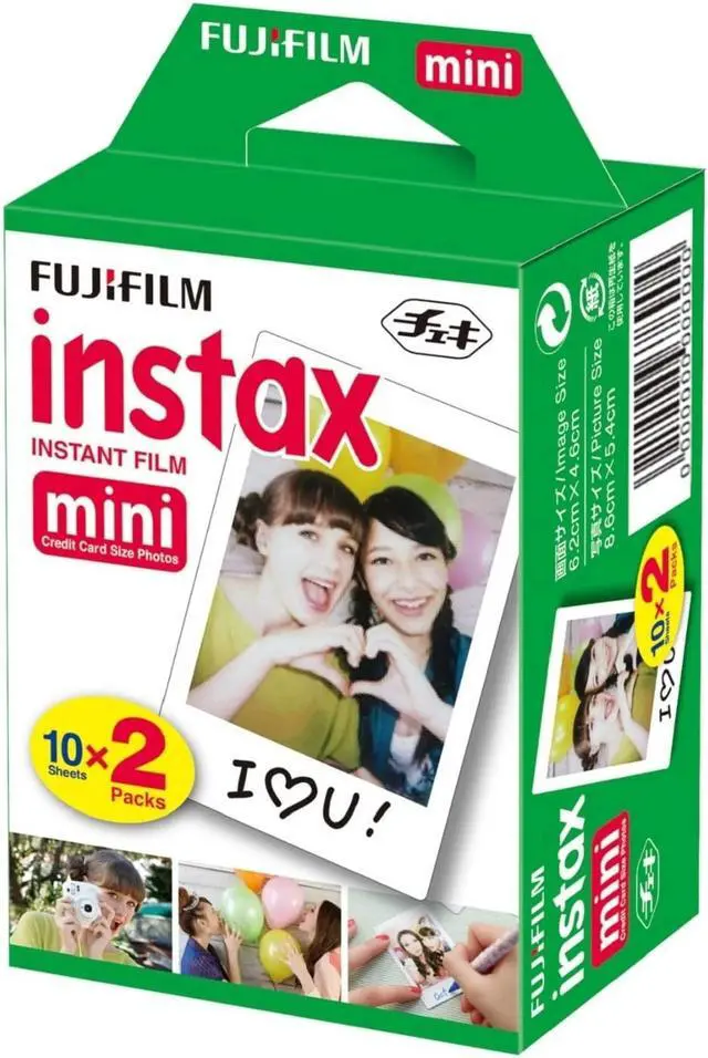Alt view image 6 of 11 - Fujifilm Instax Mini Instant Film, 10 Sheets of 5 Pack x 2 (100 Sheets) - Import