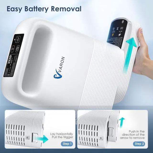 Alt view image 5 of 7 - Monport Portable Oxygen Concentrator - 93%±3% Purity, 1-5L/min Adjustable Flow, 6400mAh 3-4Hrs Battery, Dual Mode (Pulse/Continuous), CECA Molecular Sieve, Travel/Home Use, Auto Shutdown & Aler