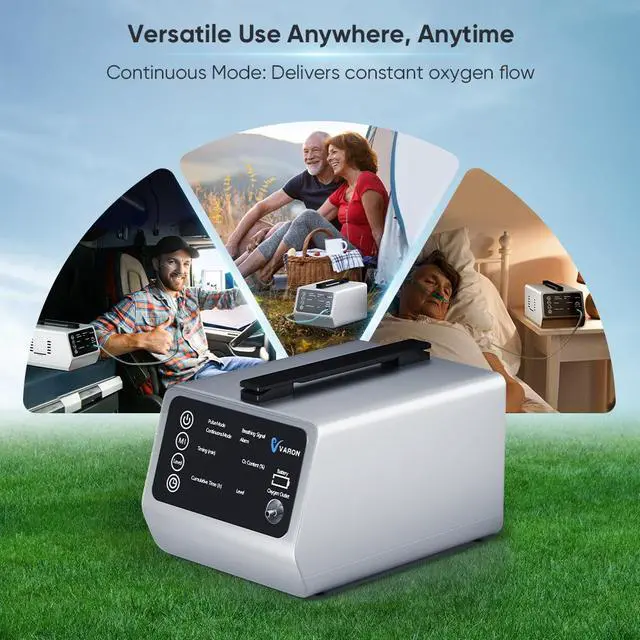 Alt view image 4 of 7 - MONPORT Car Oxygen Concentrator with Dual Modes - 5L Adjustable Flow, 90±5% High Purity, 58dB Ultra Quiet & 12V DC Input for SUV/Sedan Travel