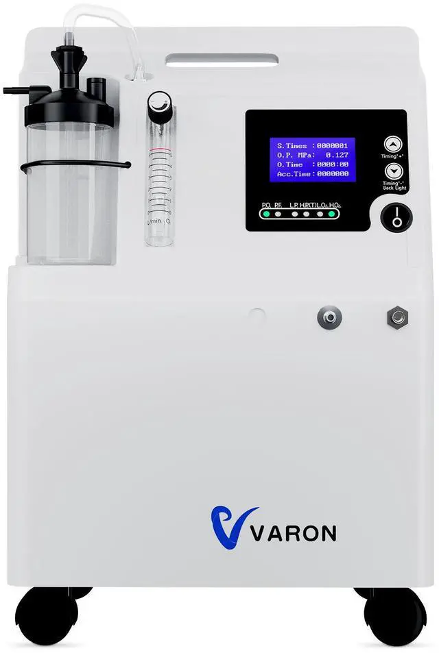 Alt view image 3 of 7 - MONPORT 2-in-1 Oxygen Concentrator : 93% Pure O2, 7-Day Quiet Operation, Portable with Wheels, CPAP Compatible for Elderly, Athletes, Home Use