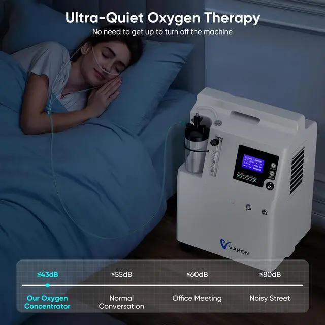 Alt view image 6 of 7 - MONPORT 2-in-1 Oxygen Concentrator : 93% Pure O2, 7-Day Quiet Operation, Portable with Wheels, CPAP Compatible for Elderly, Athletes, Home Use