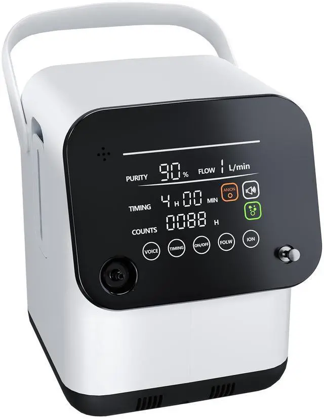 Main image of MONPORT Smart 2-in-1 Oxygen Machine - 1-7L Adjustable Flow, Auto-Humidification & Remote Control, Compact 7kg Design for Family/Office Use