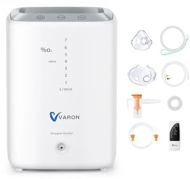 Main image of Monport|93% High-Purity Oxygen Generator with Nebulizer - 1-7L/min Adjustable Flow, 42dB Ultra Quiet, Dual Voltage AC110V/230V for Home Air Quality