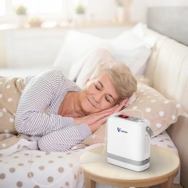 Main image of Monport| Lightweight Oxygen Concentrator (4.37lbs) - 93±3% Stable Oxygen, Pulse & Fixed Mode, 6700mAh Battery, 8-Level Flow, Carry Bag for Travel/Home Use