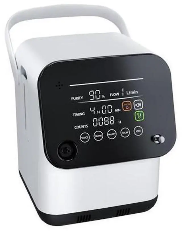 Main image of Varon|Home 2-in-1 Oxygen Concentrator with Nebulizer, 1-7 L/min Adjustable Oxygen Flow, LED Display, Remote Control, Low Noise 48dB