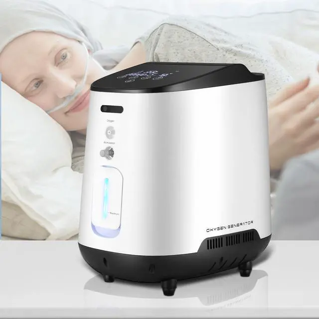 Main image of Monport | Portable Oxygen Concentrator & Air Purifier, 1-7L/min Adjustable Flow, Low Noise (48dB), AC110V, Nebulizer Function, for Home & Travel Use
