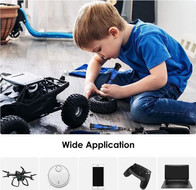 Alt view image 2 of 7 - DIXSG Screwdriver Sets 142-Piece Electronics Precision Screwdriver with 120 Bits Magnetic Repair Tool Kit for iPhone, MacBook, Computer, Laptop, PC, Tablet, PS4, Xbox, Nintendo, Game Console