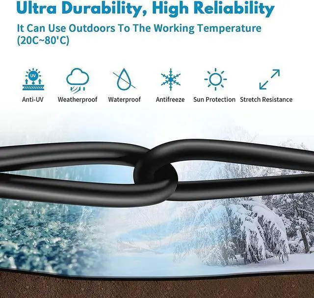 Alt view image 7 of 7 - DIXSG Cat 8 Ethernet Cable, 33ft Heavy Duty High Speed Internet Network Cable, Professional LAN Cable, 26AWG, 2000Mhz 40Gbps with Gold Plated RJ45 Connector, Shielded in Wall, Indoor&Outdoor