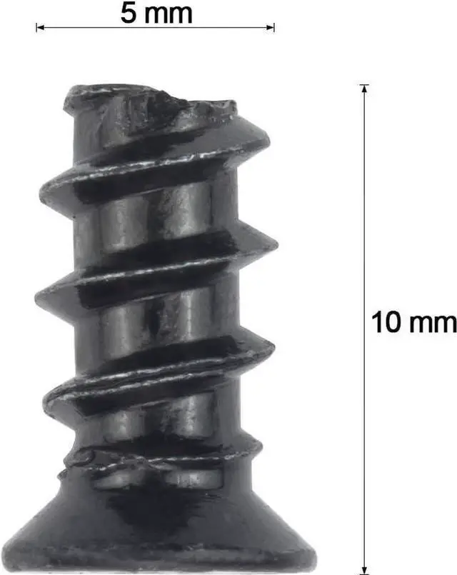 Alt view image 2 of 7 - DIXSG M5x10 Black Zinc Computer Case Fan Screws, Computer Cooling Fan Mount Screws, Mounting PC Case Fan Screws, 50 PCS