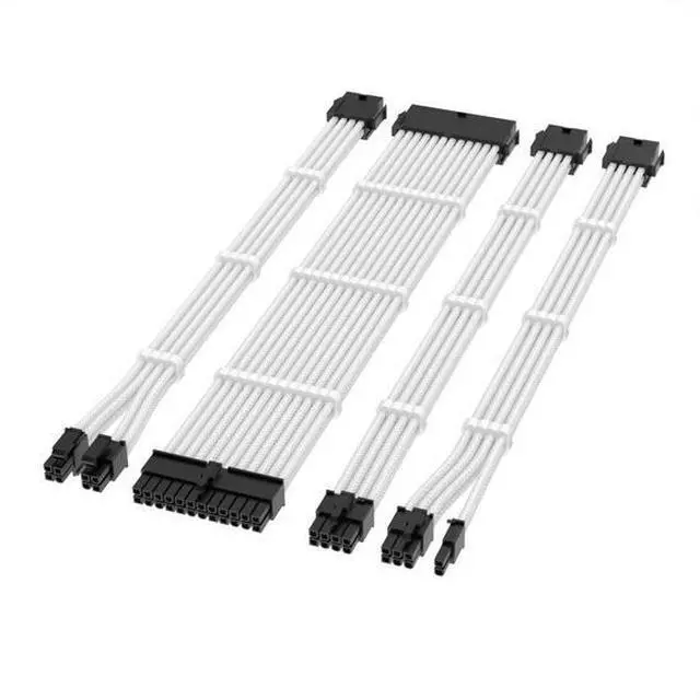 Main image of 18AWG Nylon woven mesh 4-piece motherboard, 24-pin graphics card, CPU, 8P power cable